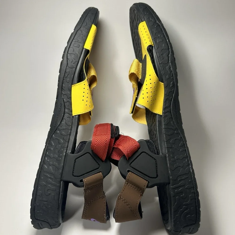 Nike ACG Air Deschutz Sandals Mens 15 NWOT Yellow Purple Outdoor Rare